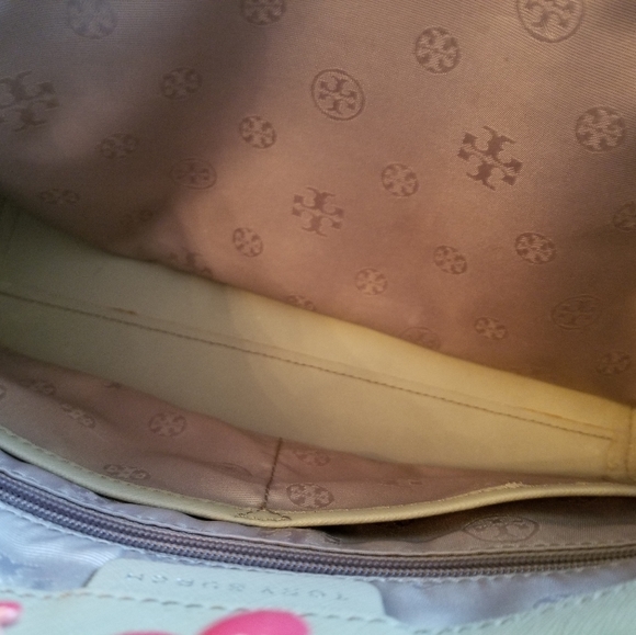 Authentic Tory Burch gray saffiano leather tote in like new condition. - Picture 12 of 13